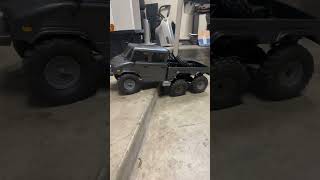 Axial unimog Umg10 6x6 suspension articulation in action hobbywing 2in1 pro reefsrc 444 flex [upl. by Spiegleman94]