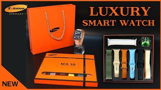 MX 10 Smart Watch Unboxing  Luxury Smart Watch mx10 smartwatch ultra unboxing [upl. by Trela159]