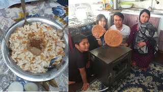 A day of life and a delicious meal in the rural style of Afghanistan village life [upl. by Enayr607]