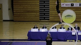 World Championships in Gymwheel 2016 Lotte Verweij vault final 5th Place [upl. by Ahsienod]