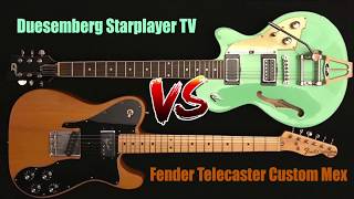 Duesenberg Starplayer TV Vs Fender Telecaster [upl. by Nomolos]