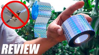 Bird Repellent Scare Tape  Reflective Tape Outdoor Unboxing and Review [upl. by Ralph220]