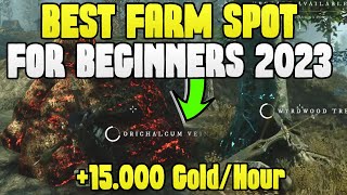 BEST New World Gold Farm for BEGINNERS Money Making 2023 Gold Farming 2023 Wyrdwood IronWood [upl. by Esta]