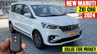 Maruti Ertiga Zxi Cng 2024 2nd Top Model PriceFearure Full Detailed Review [upl. by Efrem309]