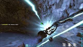 ARK I Raiding Lost Island Crouch Cave I Alandalus x100  I Raided DeathWall only with Tek Rifle [upl. by Eenafit]