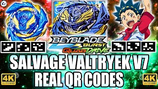 SALVAGE VALTRYEK V7 QR CODE Beyblade Burst Quad Drive QR Codes BEYBLADE BURST APP SALVAGE VALTRYEK [upl. by Leber]