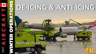 Deicing Process at YUL From an Aircraft Window Aviation Winter Safety PreTakeoff Procedure 🇨🇦 2023 [upl. by Jewell]