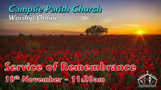 Campsie Parish Church  Sunday Service Live Stream  Sunday 10th November 2024 [upl. by Norrad]