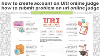 uri online judge  online programming contest  online programming practice by novice programmer [upl. by Ellenwad]