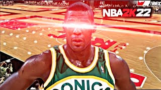 NBA 2K22 NEXT GEN  SHAWN KEMP HOOPIN IN THE REC  SLASHER MIXTAPE [upl. by Nisior]