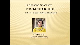 Point Defect By Dr Nisha Singh [upl. by Schoenburg699]