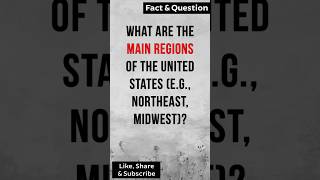 What are the main regions of the United States eg Northeast Midwest factshorts [upl. by Lenneuq545]