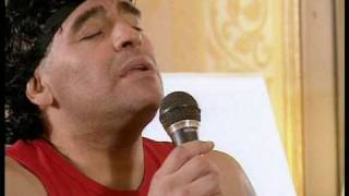 MARADONA Canta quotSALON VACIOquot ESCLUSIVA [upl. by Ecinereb]