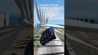 Bugatti Chiron vs 8 Wind Turbine gta shorts [upl. by Priestley]