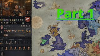 Secure the High Kingdom of The North Sea  Part 1 Danish Presence in England  Crusader Kings 3 [upl. by Glarum788]