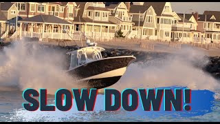 COLD BOAT DAY AT THE MANASQUAN INLET  Boat Videos In New Jersey [upl. by Tarsuss]