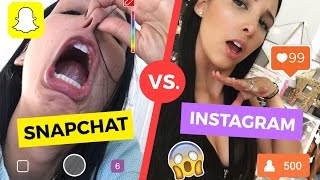 SNAPCHAT vs INSTAGRAM  Mariale [upl. by Anialem]