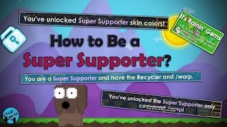 How To Be A SUPER SUPPORTER  GrowTopia [upl. by Ahsienar]