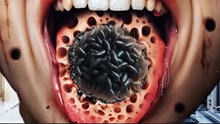 animation tongue treatment using ASMR larvae removal [upl. by Nilreb165]