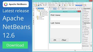 Create your First Java Project with Netbeans 126  How to Create JFrame Forms using Window Builder [upl. by Prissy]