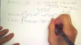 Maximum Likelihood Estimation 36 binomial random variable [upl. by Eisset]