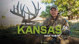 Giant Whitetail Deer Hunts from Kansas  The Best of The Best Bow Hunts [upl. by Simaj]