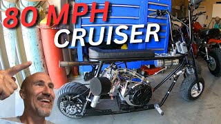 Turning the Rascal GT drag mini bike into a cruiser [upl. by Adnilym]