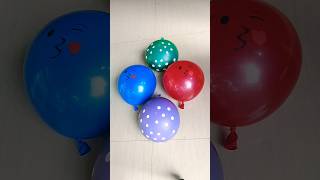 popping 2 emoji polka dot balloons reverse video [upl. by Neysa894]