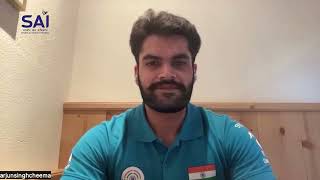 SAI Press Conference  Shooter Arjun Singh Cheema I Debut at the Olympics [upl. by Heman]