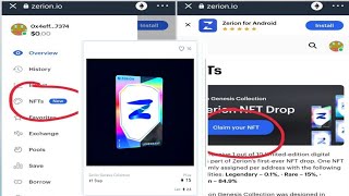 🔥New Airdrops  Zerion NFT Drop🪧 Claim Limited NFT on ETH Network [upl. by Gitlow]