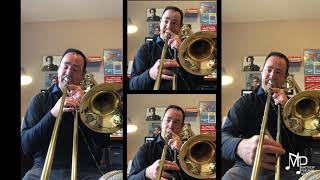 Hertzengesang Mvt 1 by Carl Pfleger for Trombone Quartet [upl. by Couture]