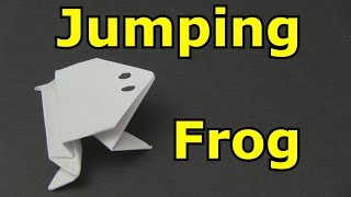 How to Make a Paper Frog that Jumps High and Far [upl. by Attelahs]