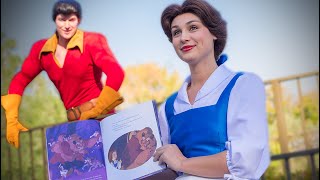 Gaston Won’t Stop Interrupting Belle During Her Story  Disneyland Vlog [upl. by Klement]