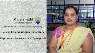 Pre emphasis amp De emphasis experiment by Ms S Swathi [upl. by Etam873]