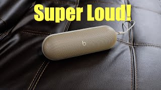 New Beats Pill Unboxing amp Review with Sound Test Gold Champagne  Crazy Loud Bluetooth Speakers [upl. by Fotinas]