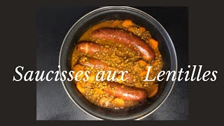 Recette saucisses aux lentilles maison aux épices et à la cannelle [upl. by Ecitsuj629]