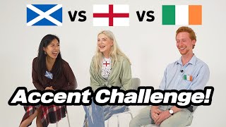 Scottish Irish and English Compare Accents For The First Time [upl. by Pride]