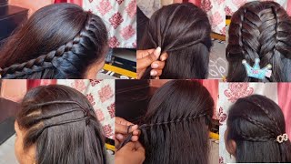 Five 5 beautiful design Hairstyle long hair design Hairstyleshairstyles hair Nirmala Hairstyles [upl. by Fitzgerald]