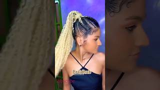 Braids that wow❗Watch the transformation❗💫 shorts ponytails hairstyles viralvideo foryou [upl. by Kirven]