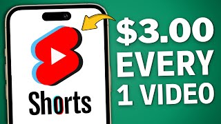 Get Paid 3 for Every YouTube Shorts Video Watched  Make Money Online [upl. by Suckram]