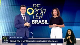 EUA Trump consegue 2ª vitória nas primárias republicanas [upl. by Goldner115]