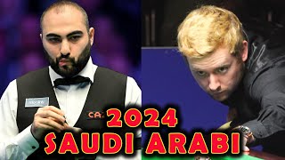 Hossein Vafaei vs Ben Woollaston  2024 Saudi Arabi Masters Snooker R4 [upl. by Mendy208]