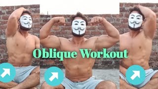 Obliques Workout At Home  Ghar Par Obliques Workout Kare🎯 [upl. by Zebada]