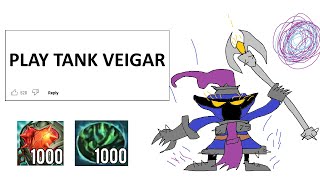 TANK HEARTSTEEL VEIGAR STRATEGY HAS UNLIMITED SCALING SO SCARY [upl. by Gnay]