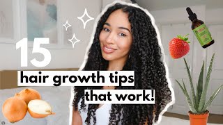 15 Hair Growth Tips that work [upl. by Duester465]