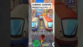 GWDENT FREESTYLES ON A SUBWAY SURFERS SOUNDTRACK PT1 subwaysurfers freestyle rap shorts fyp [upl. by Nadean597]