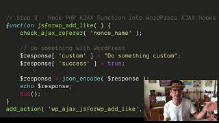 AJAX in WordPress using adminajaxphp [upl. by Esiled]