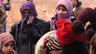 Syrian Refugees Crossing The Border To Jordan [upl. by Bowen983]