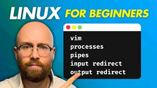 Linux CLI for Beginners Vim Processes Pipes IO Redirection [upl. by Amandie]