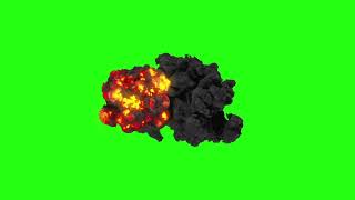 Bomb Explosion green screen footage  4K footages  GreenScreen Vfx [upl. by Girardi]